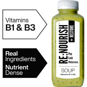 RENOURISH Restore Pea Leek and Watercress GLP-1 Friendly Soup (500g)