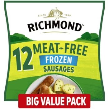 Richmond 12 Meat Free Vegan Sausages (12 x 456g)