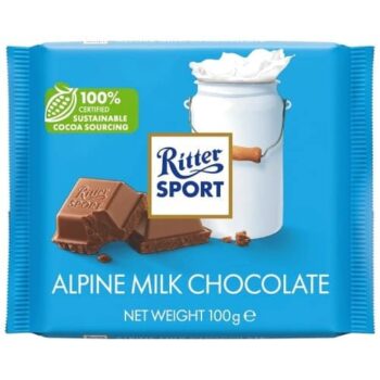 Ritter Sport Alpine Milk Chocolate (100g)