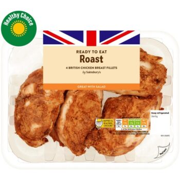 Roast Boneless Cooked British Chicken Breast (4 x 480g)