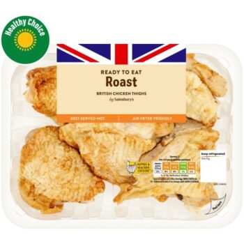Roast British Cooked Chicken Thighs (450g)