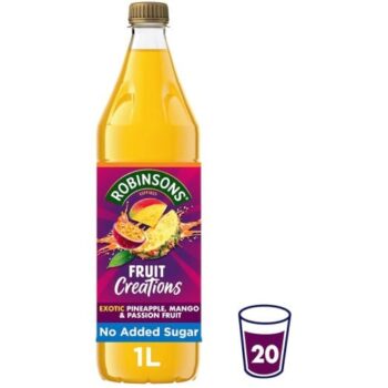 Robinsons Fruit Creations Exotic Pineapple Mango & Passion Fruit Squash 1 (1 Litre)
