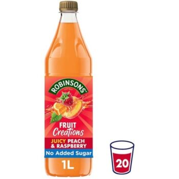 Robinsons Fruit Creations Peach & Raspberry Squash (1 Litre)