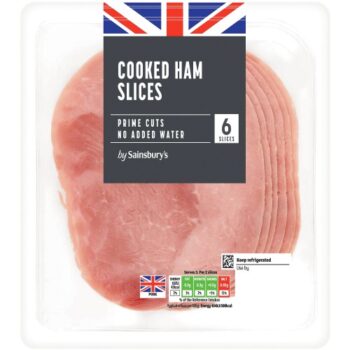 Sainsbury's 6 Cooked Ham Slices (120g)