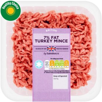 Sainsbury's 7% Fat Fresh British Turkey Mince (500g)