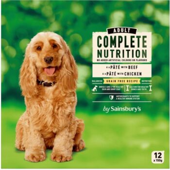 Sainsbury's Adult Complete Nutrition Wet Dog Food (12 x 150g)
