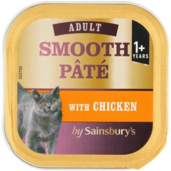 Sainsbury's Adult Smooth Pate with Chicken Cat Food 1+ Years (100g)