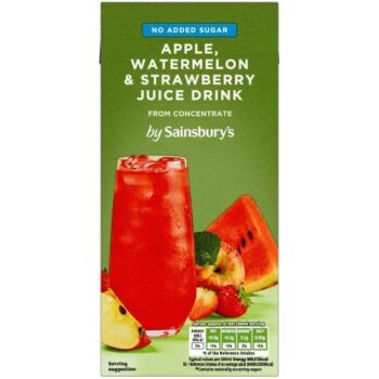 Sainsbury's Apple Watermelon & Strawberry Juice Drink (1 Litre)