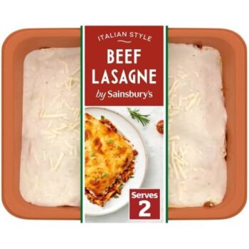Sainsbury's Beef Lasagne Ready Meal For 2 (750g)