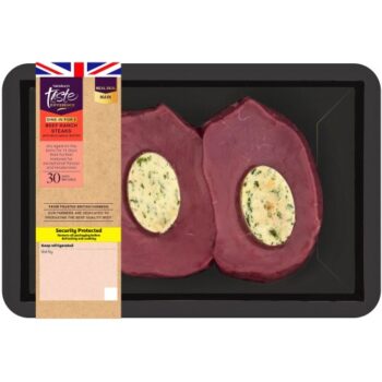 Sainsbury's Beef Ranch Steaks with Garlic Butter Taste the Difference (300g)