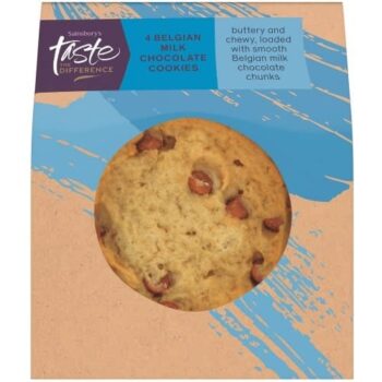 Sainsbury's Belgian Milk Chocolate Cookies Taste the Difference (4)