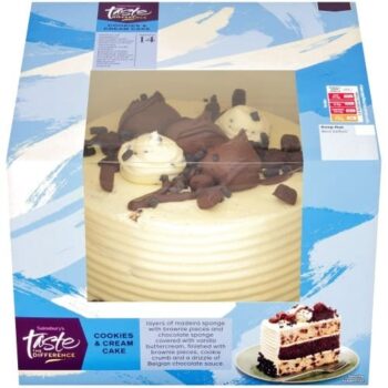 Sainsbury's Birthday & Celebration Cookies & Cream Cake Taste the Difference (950g)