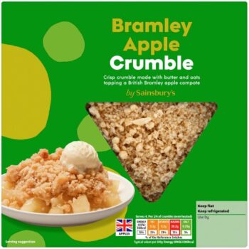 Sainsbury's Bramley Apple Crumble Dessert (500g)