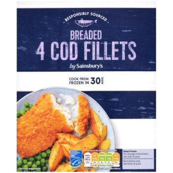 Sainsbury's Breaded Cod (4 x 500g)