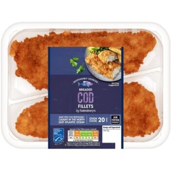 Sainsbury's Breaded MSC Cod Fillets (2 x 300g)