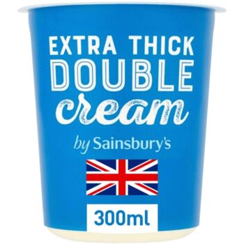 Sainsbury's British Extra Thick Double Fresh Cream (300ml)
