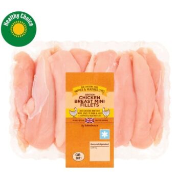 Sainsbury's British Fresh Chicken Breast Mini Fillets (640g)