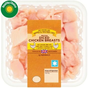 Sainsbury's British Fresh Diced Chicken Breast (400g)