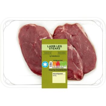 Sainsbury's British or New Zealand Lamb Leg Steaks (300g)