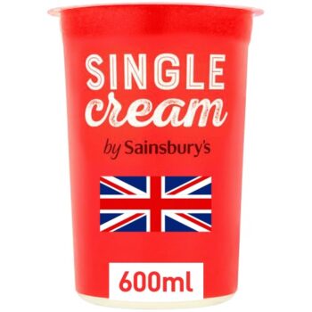 Sainsbury's British Single Fresh Cream (600ml)