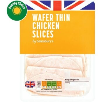 Sainsbury's British Wafer Thin Cooked Chicken Slices (150g)