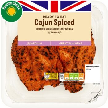 Sainsburys Cajun British Chicken Grills Ready to Eat (180g)