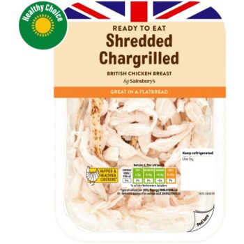 Sainsbury's Chargrilled Shredded British Chicken Breast (Ready to Eat) (160g)
