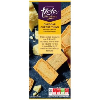 Sainsbury's Cheddar Cheese Crispies Taste the Difference (100g)