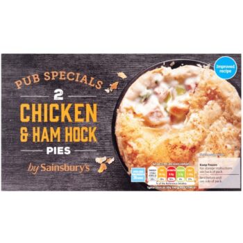 Sainsbury's Chicken Ham Hock & Leek Pies (2 x 400g)