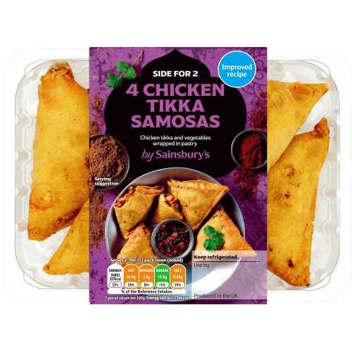 Sainsbury's Chicken Tikka Samosas (4 x 200g)