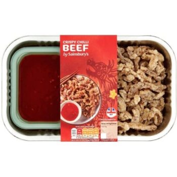 Sainsbury's Chinese Crispy Chilli Beef Ready Meal Main For 2 (300g)