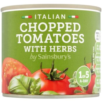 Sainsbury's Chopped Tomatoes With Herbs (227g)