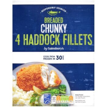 Sainsbury's Chunky Breaded Haddock (4 x 500g)