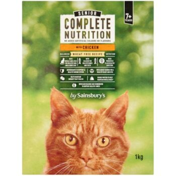 Sainsbury's Complete Nutrition 7+ with Chicken Senior Cat Food (1kg)