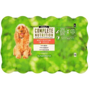 Sainsbury's Complete Nutrition Can Dog Food (24 x 400g)