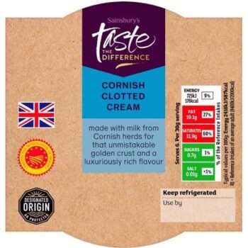 Sainsbury's Cornish Clotted Cream Taste the Difference (200g)