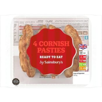 Sainsbury's Cornish Pasties (4 x 520g)
