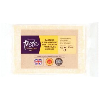 Sainsbury's Extra Mature Farmhouse Cheddar Taste the Difference (350g)