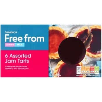 Sainsbury's Free From Assorted Jam Tarts (6)