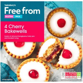 Sainsbury's Free From Cherry Bakewell Tarts (4)