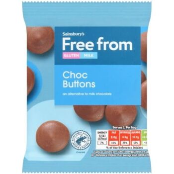 Sainsbury's Free From Chocolate Buttons (25g)