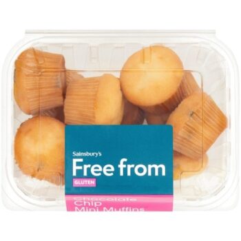 Sainsbury's Free From Chocolate Chip Mini Muffins (210g)