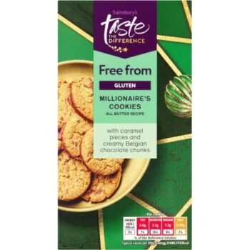 Sainsbury's Free From Millionaires Cookies Taste the Difference (150g)