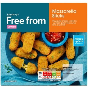 Sainsbury's Free From Mozzarella Sticks (180g)