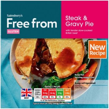 Sainsbury's Free From Steak & Gravy Pie (200g)