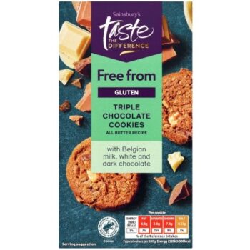 Sainsbury's Free From Triple Chocolate Cookies Taste the Difference (150g)