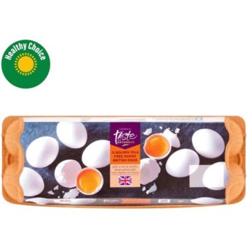 Sainsbury's Free Range Golden Yolk Eggs Taste the Difference (12)