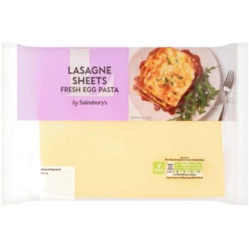Sainsbury's Fresh Egg Lasagne Sheets (250g)