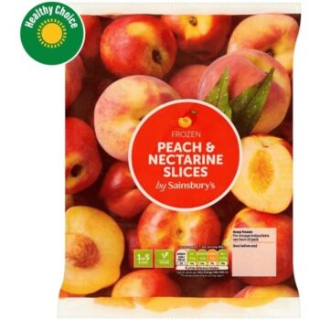Sainsbury's Frozen Peach & Nectarine Slices (450g)