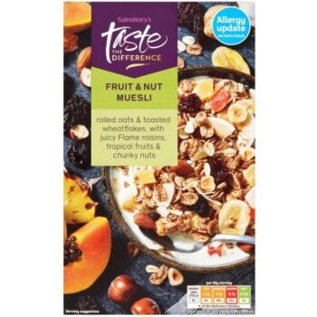 Sainsbury's Fruit & Nut Muesli Taste the Difference (500g)